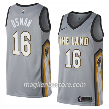 Maglia NBA Cleveland Cavaliers Cedi Osman 16 Nike City Edition Swingman - Uomo